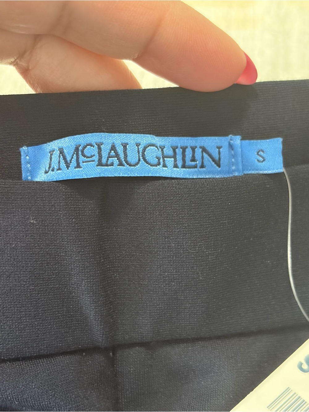 J. McLaughlin Christina Pants NWT size Small in Winter Navy Pull On Stretch - Picture 4 of 12
